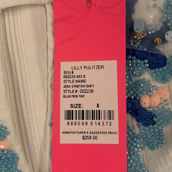 NWT Lilly Pulitzer white halter shift - Picture 4 of 5